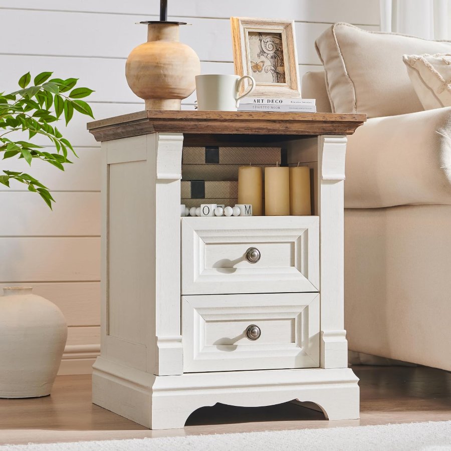 T4TREAM Farmhouse Nightstand